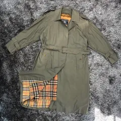 バーバリー ウール ベルト付き コート (L) ライナー 取り外し