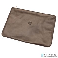 LOEWE 三つ折り財布 アナグラム パンチング ベージュ C500TR2X01
