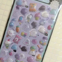 ぷくぷくシール　おばけ