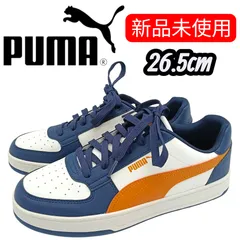 新品 未使用　PUMA　プーマ　スニーカー　ケーブン　26.5cm　ネイビー 　イエロー　ローカットスニーカー