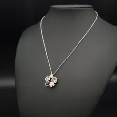 美品 SWAROVSKI スワロフスキー ネックレス ペンダント ハート クリスタル ラインストーン ストーン キラキラ 可愛い 上品 ピンク系 ギフト プレゼント 贈り物