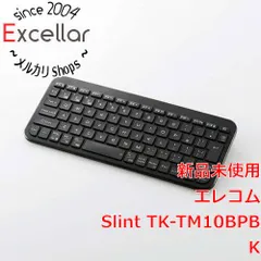[bn:1] ELECOM　Bluetooth薄型ミニキーボード Slint TK-TM10BPBK　ブラック