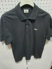 (000394) ラコステ ブラック 半袖 ポロTシャツ