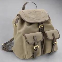 プラダ  リュック レディース  ロゴ ジャガード バックパック