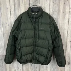 EDDIE BAUER エディーバウアー PREMIUM QUALITY GOOSE DOWN 肉厚 パンパン グリーン ダウンジャケット メンズ L サイズ