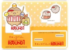 【中古】アクリルスタンド・アクリルパネル とんかつ＆えびふらいのしっぽ ミニアクリルジオラマスタンド 「すみっコぐらし×ラウンドワン」