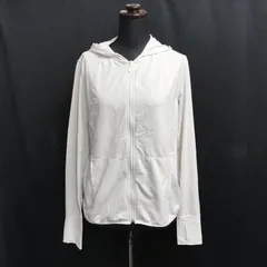 UNIQLO/ユニクロ★エアリズム/UVカットパーカー【レディースL/グレー/gray】AIRism/ジップアップジャケット/指穴/Jacket◆BJ128-e
