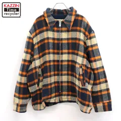 70s vintage WOOLRICH チェック柄 ウール ジャケット メンズ 表記XXLサイズ