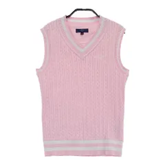 サイズ：M CALLAWAY キャロウェイ  Vネック ニットベスト  ピンク系 [240101579333] ゴルフウェア レディース ストスト