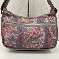 6653　LeSportsac レスポートサック　レディース　ナイロン　クラシックホーボー　ショルダーバッグ　ワンショルダー　肩がけ　クロスボディ　斜めがけ　総柄　チャコール