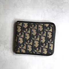 Christian Dior クリスチャンディオール / トロッターバイフォールドウォレット 二つ折り財布 ブラック ベージュ ヴィンテージ