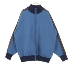 niko and... ニコアンド 長袖 ニット ジップジャケット M ブルー メンズ 古着