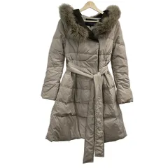 RUIRUE BOUTIQUE(ルイルエブティック) ダウンコート サイズS レディース - ライトベージュ×カーキ 長袖/ファー取り外し可/ジップアップ/冬