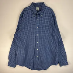古着 ブルックスブラザーズ Brooks Brothers 長袖シャツ REGENT 胸ポケ ボタンダウン L  ブルー系 チェック メンズ