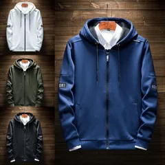 パーカー メンズ ジップアップパーカー 長袖パーカー パーカ フード付き 防寒 暖かい 秋服 秋 秋物