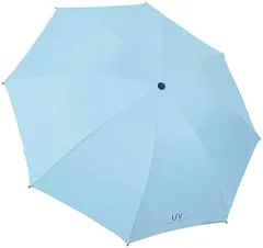 Grande Visage UV PROTECT 折りたたみ傘 シンプル 晴雨兼用 軽量 遮光 おりたたみ傘 コンパクト 持ち運びやすい (ライトブルー)