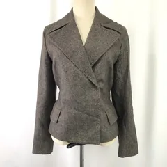 日本製★UNTITLED【アンタイトル★テーラードジャケット【2/レディースM/茶系/brown】アウター/ブルゾン/Jacket/Jumper◆BJ121-d