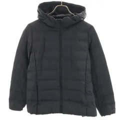 UNIQLO ユニクロ ウルトラライト シームレス ダウンパーカー M ブラック 収納袋付き レディース 古着