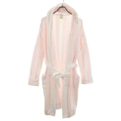 gelato pique ジェラートピケ ストライプ柄 長袖 ロング ガウン F ピンク系 ルームウェア ジェラピケ レディース 古着