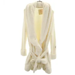 gelato pique ジェラートピケ 長袖 ロング フリル ガウン F ホワイト ホリデークリスマス ふわモコ ルームウェア ジェラピケ レディース 古着