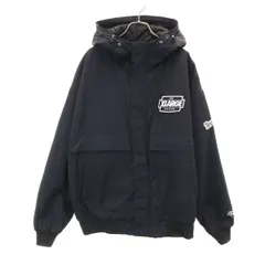 XLARGE エクストララージ ナイロンジャケット L ブラック 薄中綿入り メンズ 古着