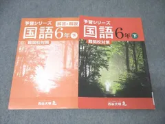 四谷大塚 6年 予習シリーズ 国語 下 難関校対策 940621-6 テキスト 022M2B