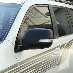 DIYUCAR 車 ドアミラー サイドミラーカバー 外装 カスタム パーツ 左右セット ABS樹脂 トヨタ ランドクルーザープラド 2010-2019に対応 (マットブラック)