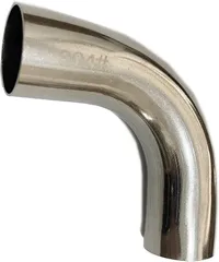 S-NET ステンレス 曲げ パイプ 90度 マフラー エキゾースト 排気管 汎用 ジョイント ワンオフ チューブ SUS 304 1.1mm 厚 (38Φ)