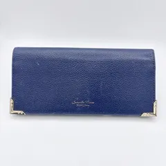 SamanthaThavasa Petit Choice フラワーモチーフ 長財布 ネイビー