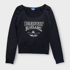 Burberry London Blue Label スウェット FAF510-259-09 38 Mサイズ ブラック トップス トレーナー y2k ロゴ