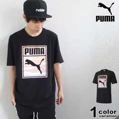 PUMA プーマ 半袖 Tシャツ TIE DYE グラフィックTシャツ ブラック タイダイ 598501