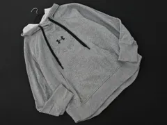 UNDER ARMOUR アンダーアーマー 裏生地 ロゴ プリント プルオーバー パーカー sizeLG/グレー ◇■ メンズ