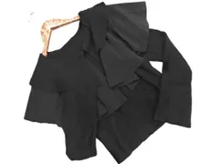 GRL グレイル 素材 切替 ニット セーター sizeM/黒 ◇■ レディース