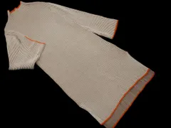 PAGEBOY ページボーイ ハイネック ニット ワンピース sizeF/白ｘ茶 ◇■ レディース