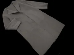 green label relaxing グリーンレーベルリラクシング ユナイテッドアローズ ウール混 ノーカラー コート size36/グレー ◇■ レディース