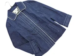 KUMIKYOKU 組曲 デニム スナップボタン ステッチ ジャケット size3/青 ◇■ レディース