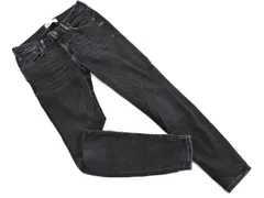 ZARA ザラ USED加工 ストレッチ スキニー パンツ size40/黒 ■■ レディース