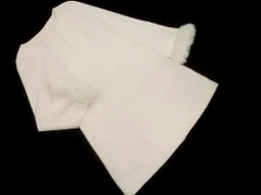 新品 CECIL McBEE セシルマクビー 袖口フェイクファー付き ノーカラー コート sizeM/白 ◇■ レディース