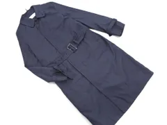 UNITED ARROWS PINK LABEL ユナイテッドアローズピンクレーベル ベルト付き ステンカラー コート sizeS/紺 ◇■ レディース