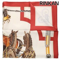 エルメス カレ90 ATTELAGE EN ARBALETE 馬車弓形連結シルクスカーフ