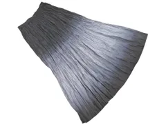 UNIQLO INES DE LA FRESSANGE ユニクロ イネス グラデーション プリーツ スカート sizeM/黒 ■■ レディース