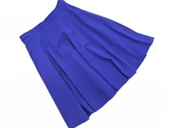 KUMIKYOKU 組曲 フレア スカート size5/青 ■■ レディース