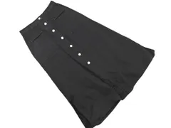 SLY スライ フロントボタン ロング スカート size2/黒 ■■ レディース