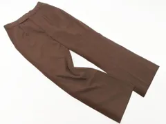 LOWRYS FARM ローリーズファーム センタープレス加工 タック テーパード パンツ sizeM/ブラウン ■■ レディース