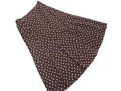 green label relaxing グリーンレーベルリラクシング ユナイテッドアローズ ドット ロング スカート 茶 ■■ レディース