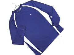 Champion チャンピオン トレーニングウェア Tシャツ sizeM/紺 ◇■ メンズ