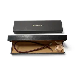 BVLGARI Necklace ブルガリ チョーカー レザー ネックレス 【9ff40774】
