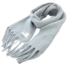 フレイアイディー FRAY I.D 24AW マフラー フリンジ 無地 ロゴ F 水色 ライトブルー /AEのサムネイル
