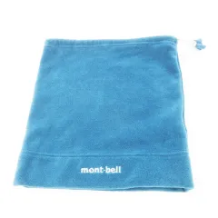 モンベル Montbell フリースネックウォーマー 裏起毛 ロゴ刺繍 ドロスト 防寒 アウトドア F 緑 グリーン /CK3