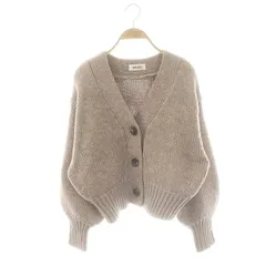 スナイデル SNIDEL Sustainableローゲージカーディガン ニット 長袖 F グレージュ /HK ■OS